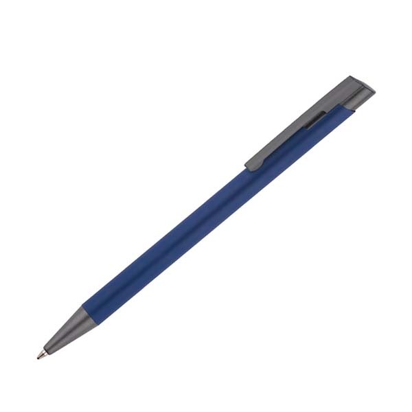 Logotrade advertising products photo of: Soft touch ballpen Optima, blue