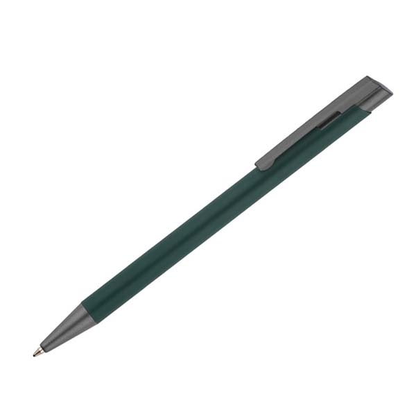 Logotrade promotional products photo of: Soft touch ballpen Optima, green