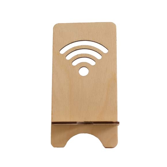 Logo trade corporate gifts picture of: Recycled wooden mobile phone holder