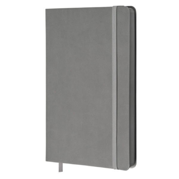 Logo trade promotional gifts picture of: Grid notebook Shady GRS A5, gray