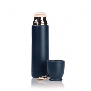 Logo trade promotional item photo of: Thermos 500 ml Air Gifts with carabiner, navy blue