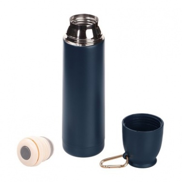 Logotrade promotional merchandise image of: Thermos 500 ml Air Gifts with carabiner, navy blue