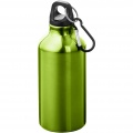 Oregon 400 ml aluminium water bottle with carabiner, Apple green / Pearl