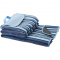 Riviera water-resistant outdoor picnic blanket, White / Blue