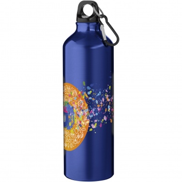 Logo trade advertising products picture of: Oregon 770 ml aluminium water bottle with carabiner