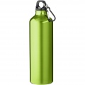 Oregon 770 ml aluminium water bottle with carabiner, Lime