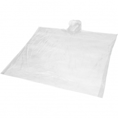 Logo trade promotional giveaways image of: Ziva disposable rain poncho with storage pouch