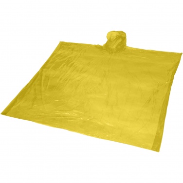 Logo trade advertising products image of: Ziva disposable rain poncho with storage pouch