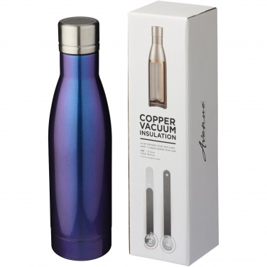 Logo trade business gifts image of: Vasa Aurora 500 ml copper vacuum insulated water bottle