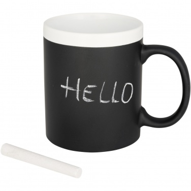 Logo trade promotional giveaways image of: Chalk-write 330 ml ceramic mug