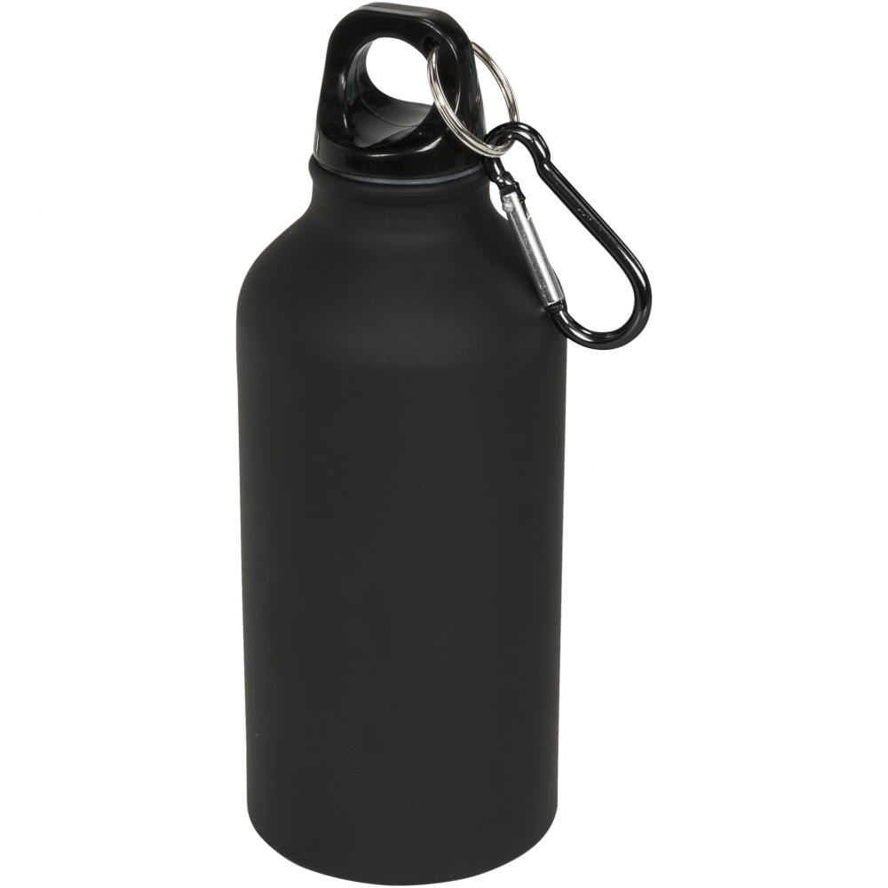 Logotrade promotional gifts photo of: Oregon 400 ml matte water bottle with carabiner