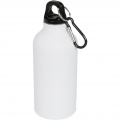 Oregon 400 ml matte water bottle with carabiner, White