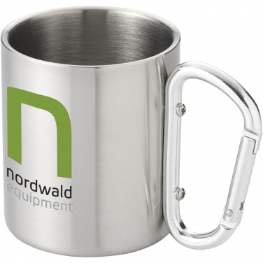 Logo trade promotional merchandise picture of: Alps 200 ml insulated mug with carabiner