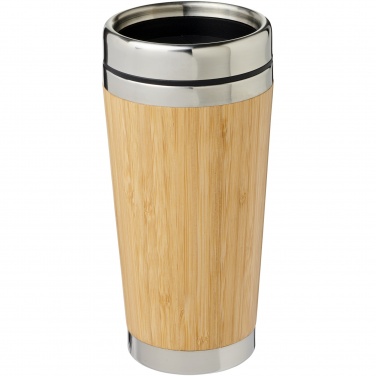 Logo trade promotional product photo of: Bambus 450 ml tumbler with bamboo outer