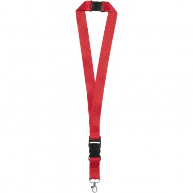 Logo trade promotional giveaway photo of: Yogi lanyard detachable buckle break-away closure