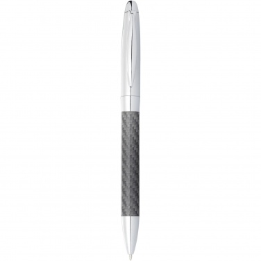 Logo trade promotional item photo of: Winona ballpoint pen with carbon fibre details