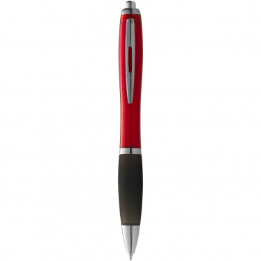 Logotrade corporate gift image of: Nash ballpoint pen coloured barrel and black grip