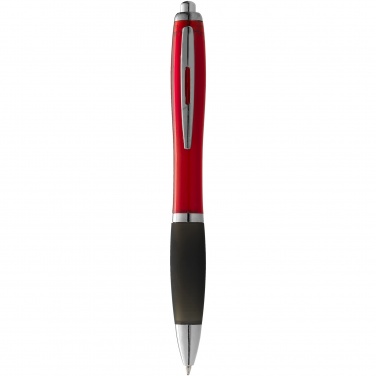 Logotrade business gift image of: Nash ballpoint pen coloured barrel and black grip