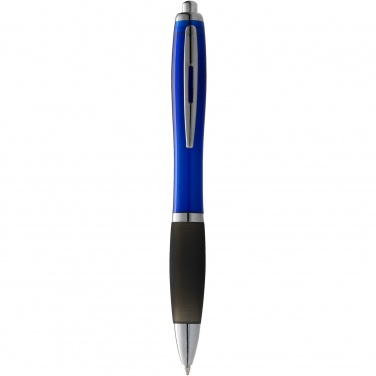 Logo trade promotional items image of: Nash ballpoint pen coloured barrel and black grip