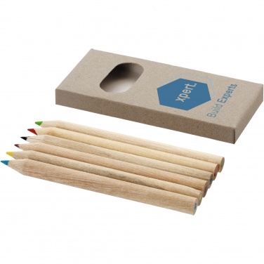 Logotrade promotional products photo of: Ayola 6-piece coloured pencil set