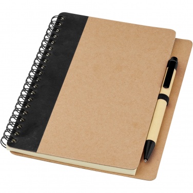 Logotrade promotional item image of: Priestly recycled notebook with pen