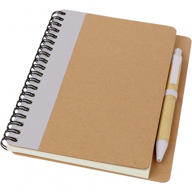 Logotrade promotional gift picture of: Priestly recycled notebook with pen