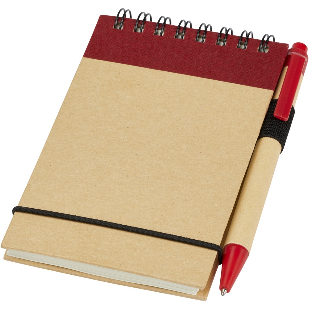 Logo trade advertising products image of: Zuse A7 recycled jotter notepad with pen