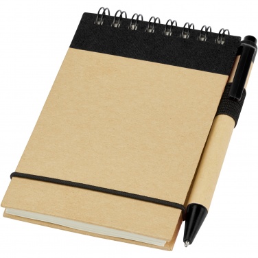 Logo trade business gift photo of: Zuse A7 recycled jotter notepad with pen