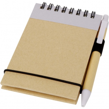 Logotrade business gift image of: Zuse A7 recycled jotter notepad with pen