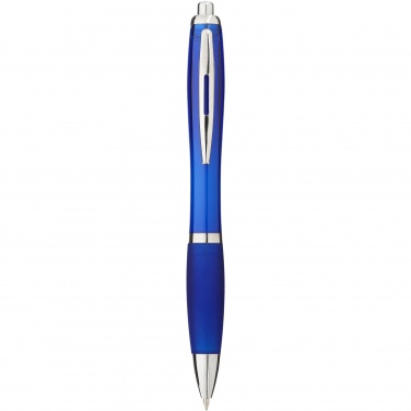 Logo trade promotional giveaways picture of: Nash ballpoint pen with coloured barrel and grip