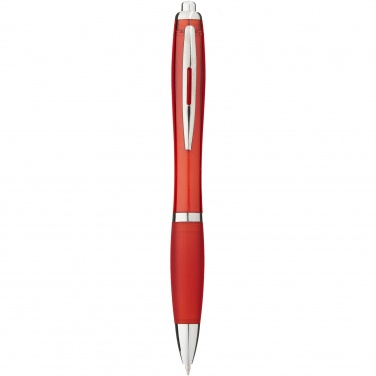 Logo trade promotional items image of: Nash ballpoint pen with coloured barrel and grip