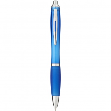 Logotrade promotional giveaway image of: Nash ballpoint pen with coloured barrel and grip