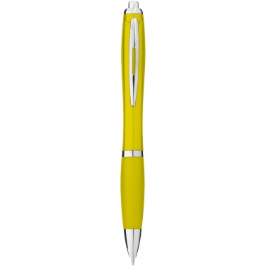 Logotrade promotional giveaway image of: Nash ballpoint pen with coloured barrel and grip