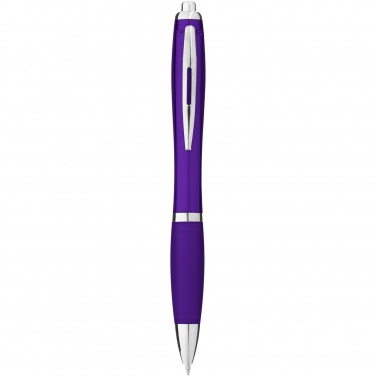 Logotrade corporate gift picture of: Nash ballpoint pen with coloured barrel and grip