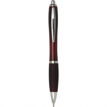 Logo trade corporate gift photo of: Nash ballpoint pen with coloured barrel and grip