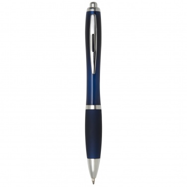 Logo trade advertising products picture of: Nash ballpoint pen with coloured barrel and grip