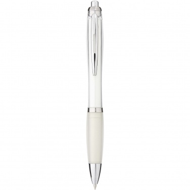 Logo trade promotional gifts image of: Nash ballpoint pen with coloured barrel and grip