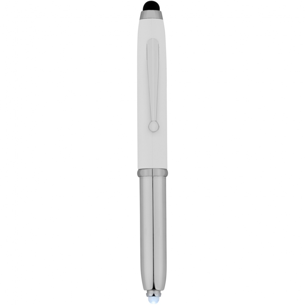 Logo trade promotional merchandise image of: Xenon stylus ballpoint pen with LED light