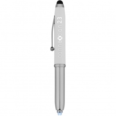 Logo trade business gifts image of: Xenon stylus ballpoint pen with LED light