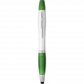 Nash stylus ballpoint pen and highlighter, Silver / Green