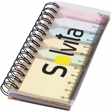 Logotrade promotional gift image of: Spinner spiral notebook with coloured sticky notes