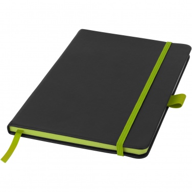 Logo trade promotional products image of: Colour-edge A5 hard cover notebook