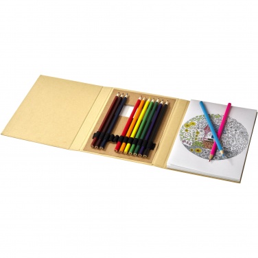 Logo trade promotional merchandise photo of: Pablo colouring set with drawing paper