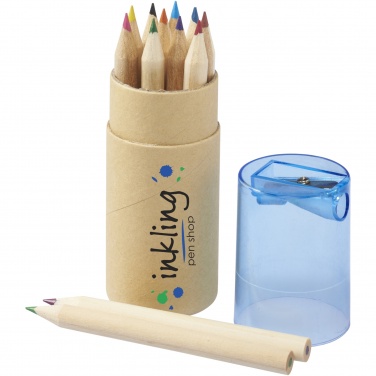 Logotrade promotional merchandise image of: Hef 12-piece coloured pencil set with sharpener