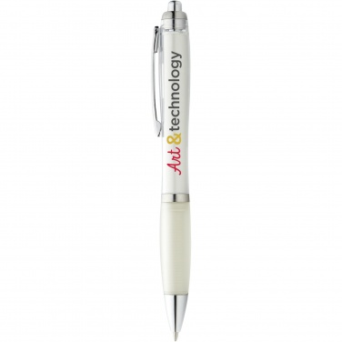 Logo trade corporate gifts picture of: Nash ballpoint pen coloured barrel and grip