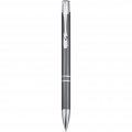 Moneta aluminium click ballpoint pen, Grey