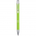 Moneta aluminium click ballpoint pen, Lime