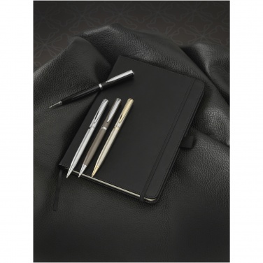 Logo trade promotional giveaways image of: Bound A5 notebook