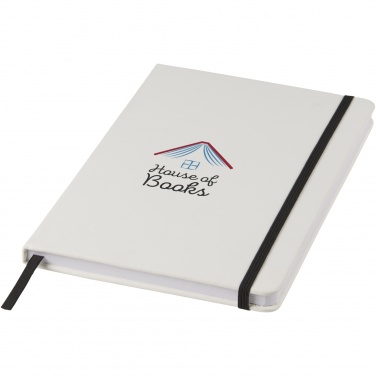 Logotrade corporate gifts photo of: Spectrum A5 white notebook with coloured strap