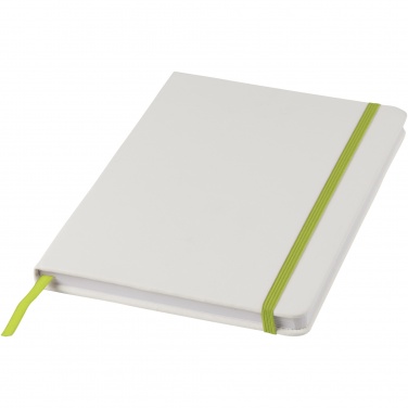 Logotrade corporate gifts photo of: Spectrum A5 white notebook with coloured strap